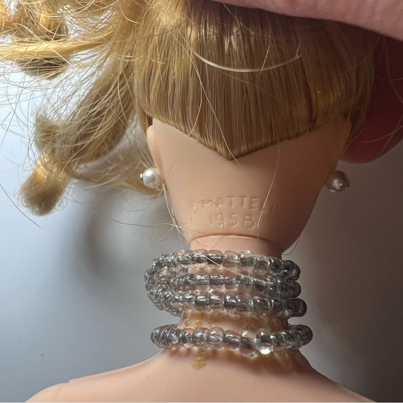 Barbie Doll Brunette 1958 Ponytail Reproduction 1993 Black Dress - Picture 4 of 10